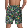 thumbnail image 4 of Uemuo Dinosaur Plays Soccer Pattern Mens Swim Trunks Quick Dry Board Shorts with Mesh Lining, Stretch Beach Shorts Quick Dry No-Chafing Board Shorts-Medium, 4 of 9