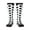 2 Black-1, variant on Soccer Ball Pattern Women’s Knee High Crew Socks,Trouser Socks Comfortable, Breathable, Moisture-Wicking and Soft