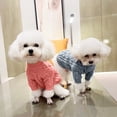 thumbnail image 4 of Solid Color Pet Sweater - Dress-Up Breathable Knitted Outfit - Warm Winter Wear - Dog Clothes, 4 of 8