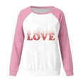 thumbnail image 4 of Aofany Valentine's Day Sweatshirt Women Plus Size Pullover Heart Graphic Shirts Casual Long Sleeve Tops, 4 of 4