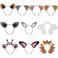 thumbnail image 1 of FELTECHELECTR 10 piezas de accesorios para tocados de disfraces de carnaval, tocados con orejas de animales., 1 of 7