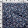 thumbnail image 3 of oneOone Cotton Poplin Blue Fabric Asian Suzani Sewing Material Print Fabric By The Yard 56 Inch Wide, 3 of 5
