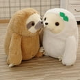 thumbnail image 3 of Adorable Sloth Stuffed Toy Fluffy Sloth Stuffed Animal Plush Toy  For Boys And Girls  White 40cm, 3 of 5