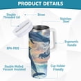 thumbnail image 4 of Beautiful Dolphins Jumped over Waves 30 oz Tumbler with Handle and Straw Lid Vacuum Insulated Cup Leak-Proof for Water Iced Tea Coffee, 4 of 9