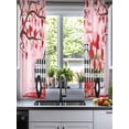 thumbnail image 2 of Valentine's Day Sheer Curtains 39 Inch Length 2 Panels Set for Living Room/Bedroom, Ombre Pink Love Tree Truck Roses Plaid Kitchen Curtains Grommet Semi-Sheer Curtains Window Treatments 27.5"x39"x2, 2 of 7