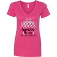 thumbnail image 3 of Inktastic Together, We Fight Lung Cancer Awareness Women's V-Neck T-Shirt, 3 of 5