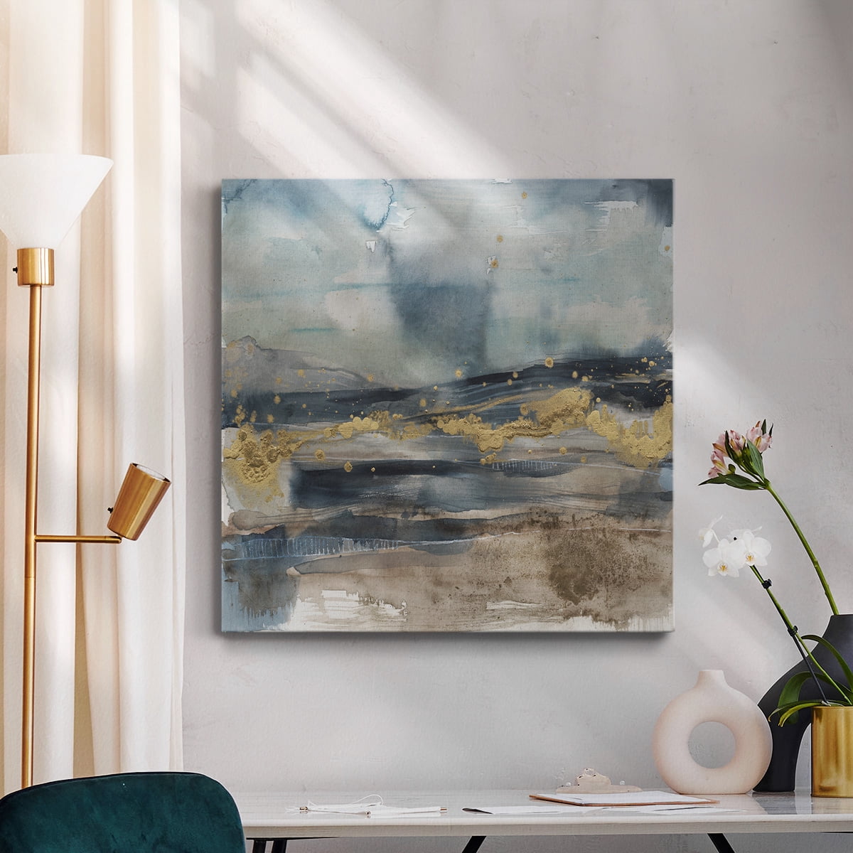 Wexford Home Shadow Sea Fan I-Premium Gallery Wrapped Canvas, 10" x 10" - Ready to Hang