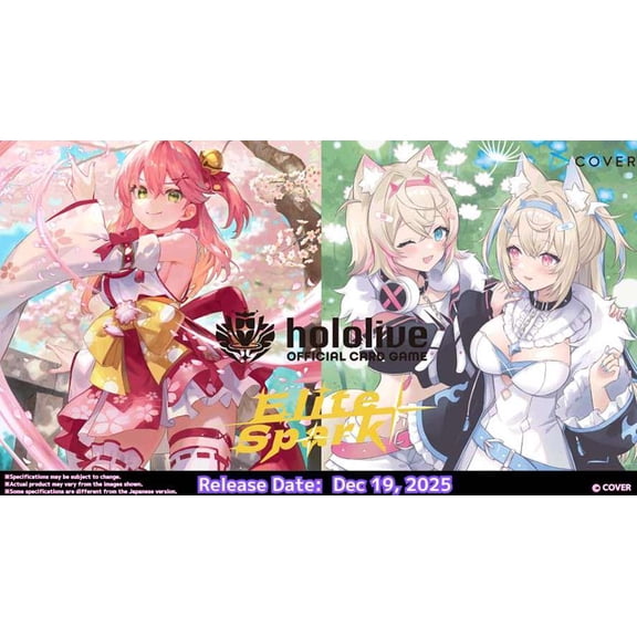 Hololive Trading Card Game Elite Spark Booster Box [12 Packs]