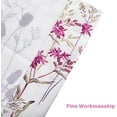 thumbnail image 3 of Kitchen Curtains Valances, Rod Pocket Valances for Windows, Small Window Treatment Valances for Window, Living Room, Bedroom, Bathroom, 1 Panel, 54" W x 18" L, Purple Flowers, 3 of 6