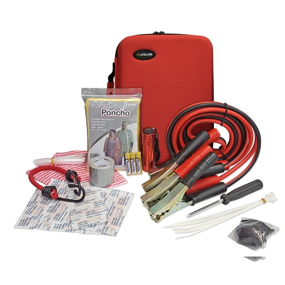 Emergency Roadside Kit - Hard Shell Bag - 35 Piece
