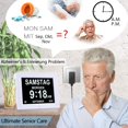 thumbnail image 4 of Senior Watch Calendario digital de 8 pulgadas y función Senior Watch Photo: reloj digital, despertador, calendario para personas mayores y personas con demencia (por ejemplo, Alzheimer) con función, 4 of 7