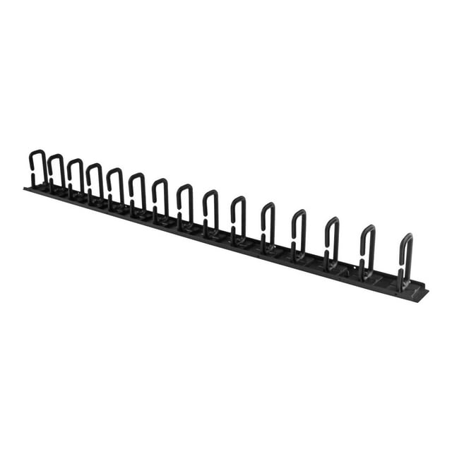 StarTech.com Vertical 0U Server Rack Cable Management w/ D-Ring Hooks - 20U Network Rack Cord Manager Panel - 3ft Wire Organizer (CMVER20UD) - D-ring cable management kit - 3 ft - black - 20U - for P/N: RK2537BKM, RK4242BK24, RK4242BK30