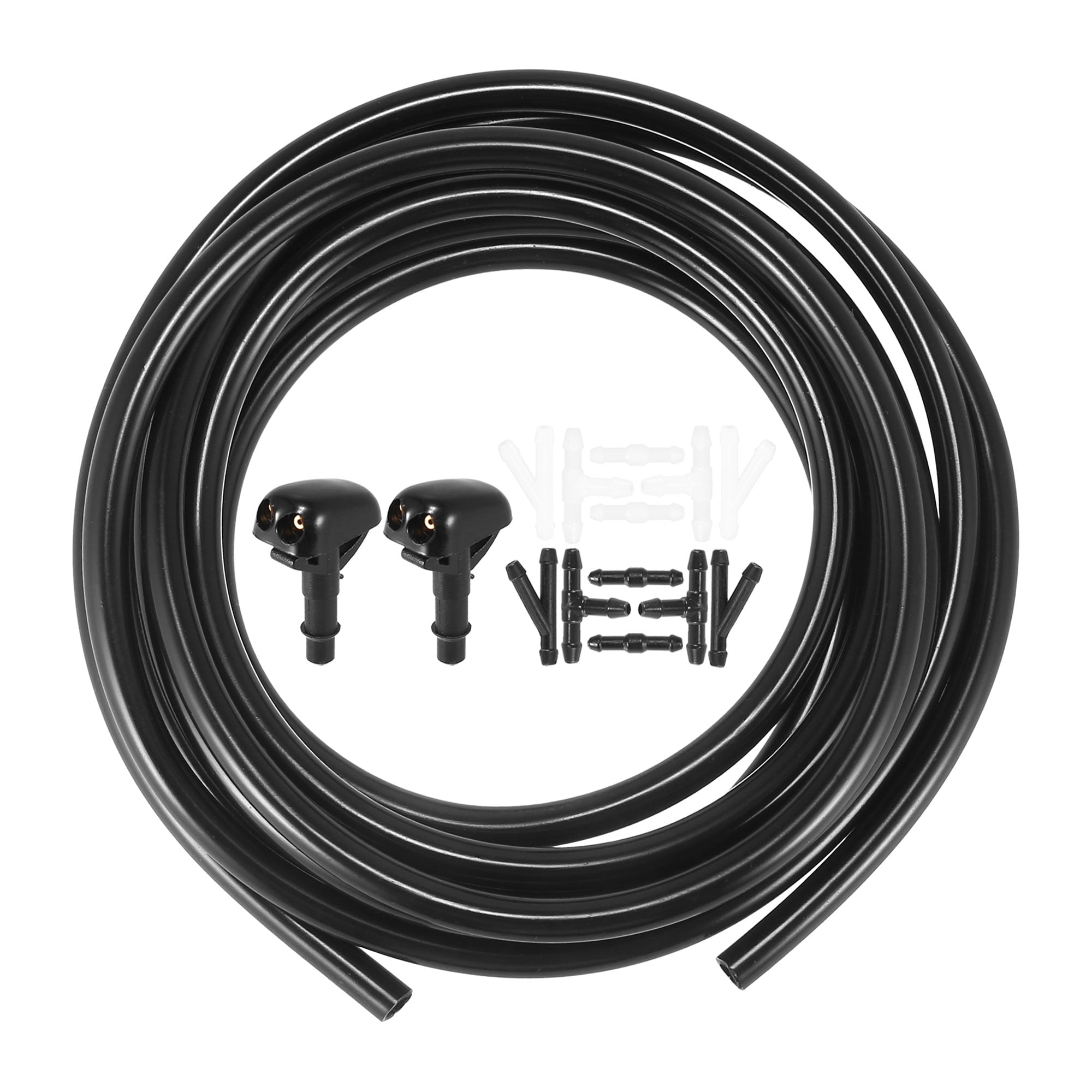 Motoforti Windshield Washer Nozzle Kit – Fits Dodge Grand Caravan 2008-2020, Includes Hose & Gaskets, 6pc Set