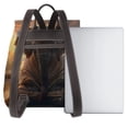 thumbnail image 3 of Disketp Lake Meditating Elephant Mochila de Cuero para Mujer, Bolso de Espalda Antirrobo con Estilo para Viaje, Trabajo y Uso Diario, 3 of 4