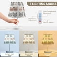 thumbnail image 3 of Yayeee Mini Table Lamp 10.8" Dimmable with Fabric Shade 3 Color Temperatures, Gray Cat Pattern, 3 of 7