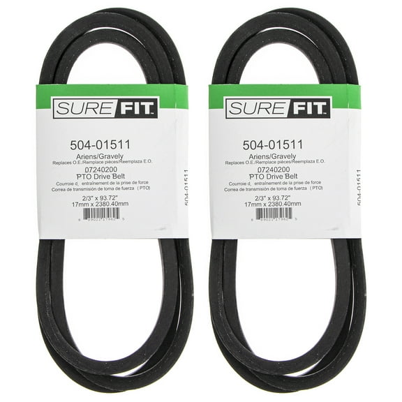 SureFit PTO Belt 07240200 Ariens Gravely 988102 988103 988116 988320 48" 2PK