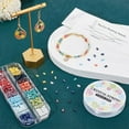 thumbnail image 4 of 1 Box DIY Glass Seed Beaded Bracelet Necklace Making Kit Including Round & Rectangle Glass Seed Beads 304 Stainless Steel & Alloy Clasps Pliers & Cutter Waxed Nylon Cord Mixed Color, 4 of 8