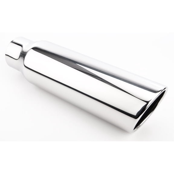 JEGS Stainless Exhaust Tip Overall Length: 12 in. Weld-On