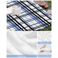 thumbnail image 6 of Blue Black Plaid Beach Towels Oversized Super Absorbent, Farmhouse Blue Black Checkered Lightweight Bath Towel Quick Dry Sets For Bathroom/Pool/Rv Camping/Beach Play/Gym Room/Picnic 35"x70", 6 of 8