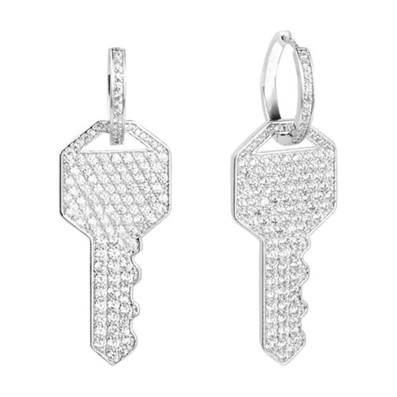 HEMLBOYW Trendy Ethnic Style Pins Earring Women list for for Key Earrings Stud Female Fashion Couple Jewelry Pre