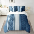 thumbnail image 2 of Erosebridal Geometric Stripes Bed in a Bag Full size,Bohemian Damask Bed Set,Exotic Style Bedding Full Size,Lightweight Boho Room Decorative,Reversible,7pcs, 2 of 5