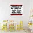 thumbnail image 3 of Stupell Industries Contemporary Game Zone Warning Canvas Art, 30 x 30, by Marcus Prime, 3 of 8