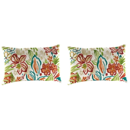 Set Of 2 Outdoor 18 X 12 Toss Pillows Walmart Com