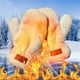 thumbnail image 4 of Guantes De Invierno Para Mujer, Con Forro De Piel Sintética, Manoplas Suaves Y Afelpadas, Protección Contra El Frío Y El Viento, 4 of 9