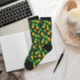 thumbnail image 6 of Bingfone Compression Socks for Women and Men Long Socks for Running Athletic Cycling Nurse- Pineapples with Palm Leaves, 6 of 7