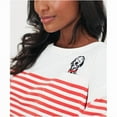 thumbnail image 3 of Joules Women’s Marina Embroidered Striped Long Sleeve Jersey Top, Red Dog, 22, 3 of 5