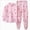 B32-Pink, variant on Toddler Girls Pajama Sets - Snug Fit Long Sleeve Shirring Sleepwear, Soft Breathable Kids Pjs,6-12 Months 12-24 Months 2t 3t 4t 5t 6t 7t 8t 9t Children Blue 6-12 Months