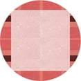 thumbnail image 1 of Ahgly Company Tapis d'Intérieur Rond Lavable en Machine Rose Profond Transitionnel, 7 Pieds Rond, 1 of 7