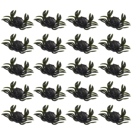 YIEMEEN 20Pcs Flexible Silicone Crabs Fishing Lures In Multiple Color For Ocean Angling