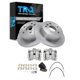 thumbnail image 2 of Juego de pastillas y discos de freno traseros TRQ de cerámica con cálipers para Lexus y Toyota, 2 of 8