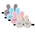 thumbnail image 3 of de Mujer Cubierta de Ojos de Dormir de Dibujos - gris Colco máscara de ojo de peluche niñas, 3 of 8
