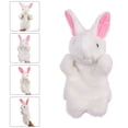 thumbnail image 3 of WORGEOUS 1pc Kid Rabbit Marionetas de mano Dibujos animados Juego de roles Juguetes Marioneta de peluche encantadora, 3 of 7