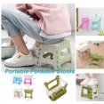 thumbnail image 1 of Home Kids Children Plastic Folding Step Stool Portable Folding Chair Small Bench Stool, 1 of 5