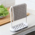 thumbnail image 5 of Sink Holder Rack Sink Organizer,Home Kitchen Expandable Storage Drain Basket Rack,Sponge Soap Holder Drainer Sink Tray Adjustable Faucet Clip Drain Basket Rack Dish Cloth Hange, 5 of 7