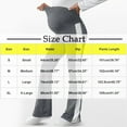 thumbnail image 3 of ShomPort Wide Leg Pants for Maternity Striped Color Block Over the Belly Stretchy Loungewear Casual Side Split Flare Trousers, 3 of 3
