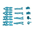 thumbnail image 4 of YINKUU RC Upper Lower Suspension Arms Aluminum Alloy Swing Arm Kit for SCY16101PRO 16102 1/16 Remote Control Car Blue, 4 of 21