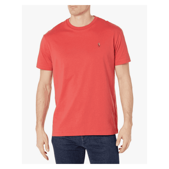 Polo Ralph Lauren Men's,Soft Cotton Crew Neck T-Shirt, Pink Heather, XL