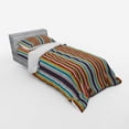 thumbnail image 2 of Ambesonne Ethnic Bedding Set 3 Pcs, Vertical Stripes Pattern, Twin XL, Multicolor, 2 of 2
