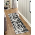 thumbnail image 4 of Unique Loom Sofia Collection Area Rug - Salle Garnier (2' 7" x 12' Runner Black/Ivory), 4 of 6