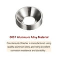 thumbnail image 4 of Unique Bargains Lot de 30 Rondelles à Encastrer M5 en Alliage d'Aluminium Anodisé, Gris, 4 of 4
