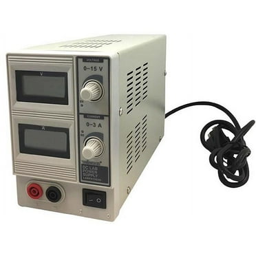 Velleman DC Lab Power Supply 0-15 VDC/0-3A Max with Dual LCD Display