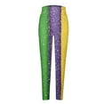 thumbnail image 3 of DDAPJ pyju Womens Holiday Leggings Mardi Gras Outfits Tuesday Carnival Mask Print Tights Stretch High Waist Casual Workout Yoga Pants Sales of Today Multicolor M, 3 of 5