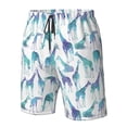 thumbnail image 4 of Salouo Cool Giraffe Pattern Swim Trunks for Men,Men's Hawaiian Bathing Suit Swimsuits Quick Dry Swimming Board Shorts Beach Shorts with Pockets-Medium, 4 of 6