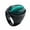 Black Green, variant on Unisex Stainless Steel Vintage Classic Oval Cut White Created-Turquoise Gemstone Signet Ring Statement Wedding Band Comfort Fit Black Size 11