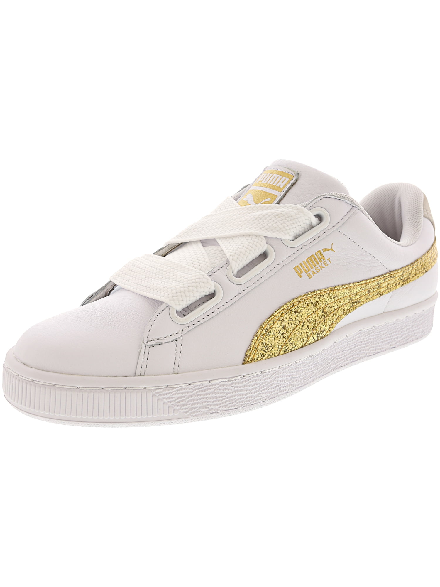 puma basket heart glitter