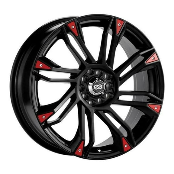 Enkei  GW8 17 x 7 in. 5 x 100-114.3 Bolt Pattern 42 mm Offset 72.6 Bore Matte Black Wheel